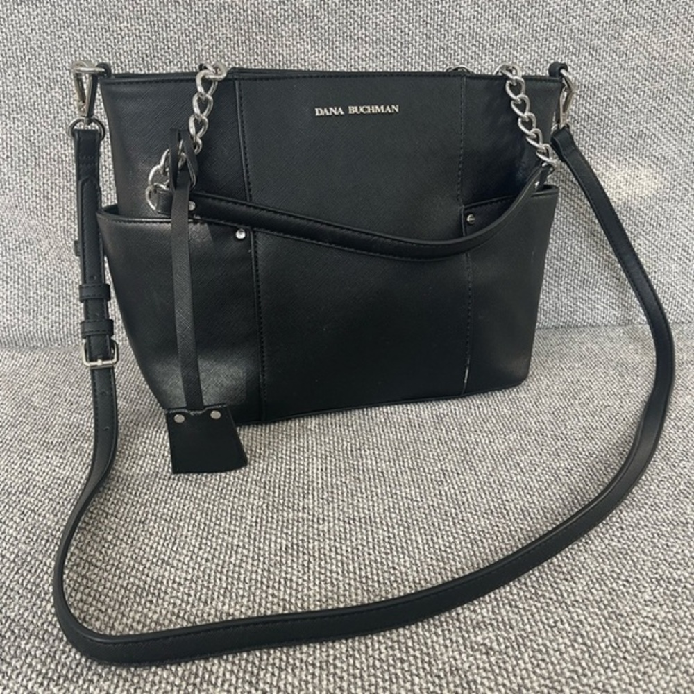 Dana Buchman Black Crossbody Bag Sleek Design